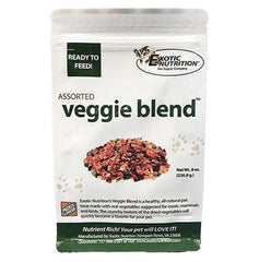 Exotic Nutrition Veggie Blend: mezcla de verduras secas para forraje y variedad diaria