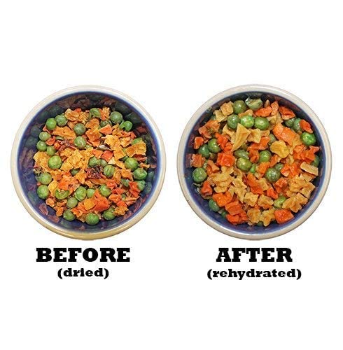 Exotic Nutrition Veggie Blend: trocitos de zanahoria y guisantes para masticación dental saludable