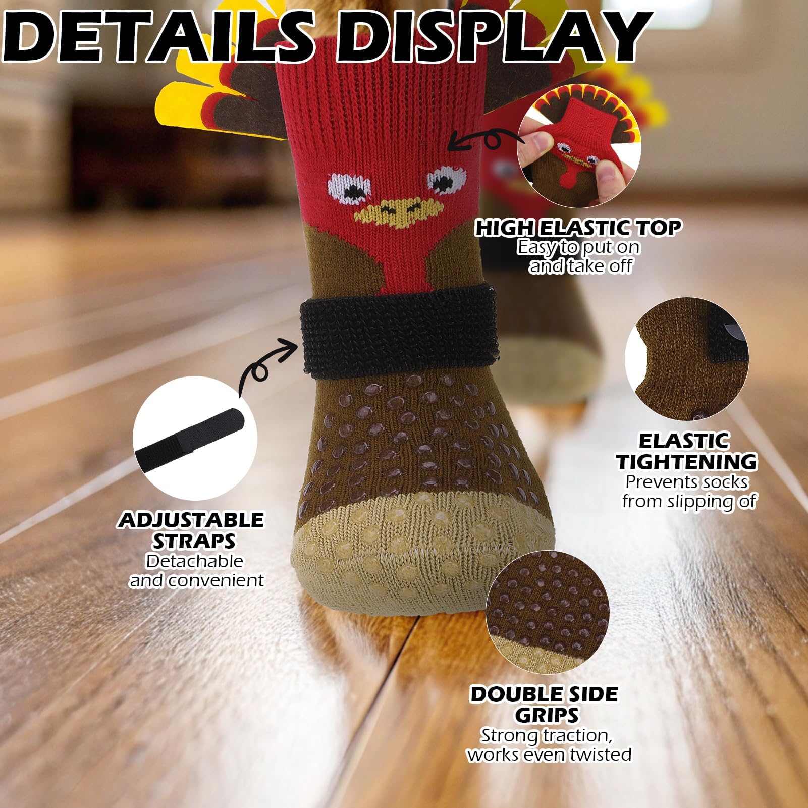 EXPAWLORER calcetines para evitar lamido de patas durante el día.