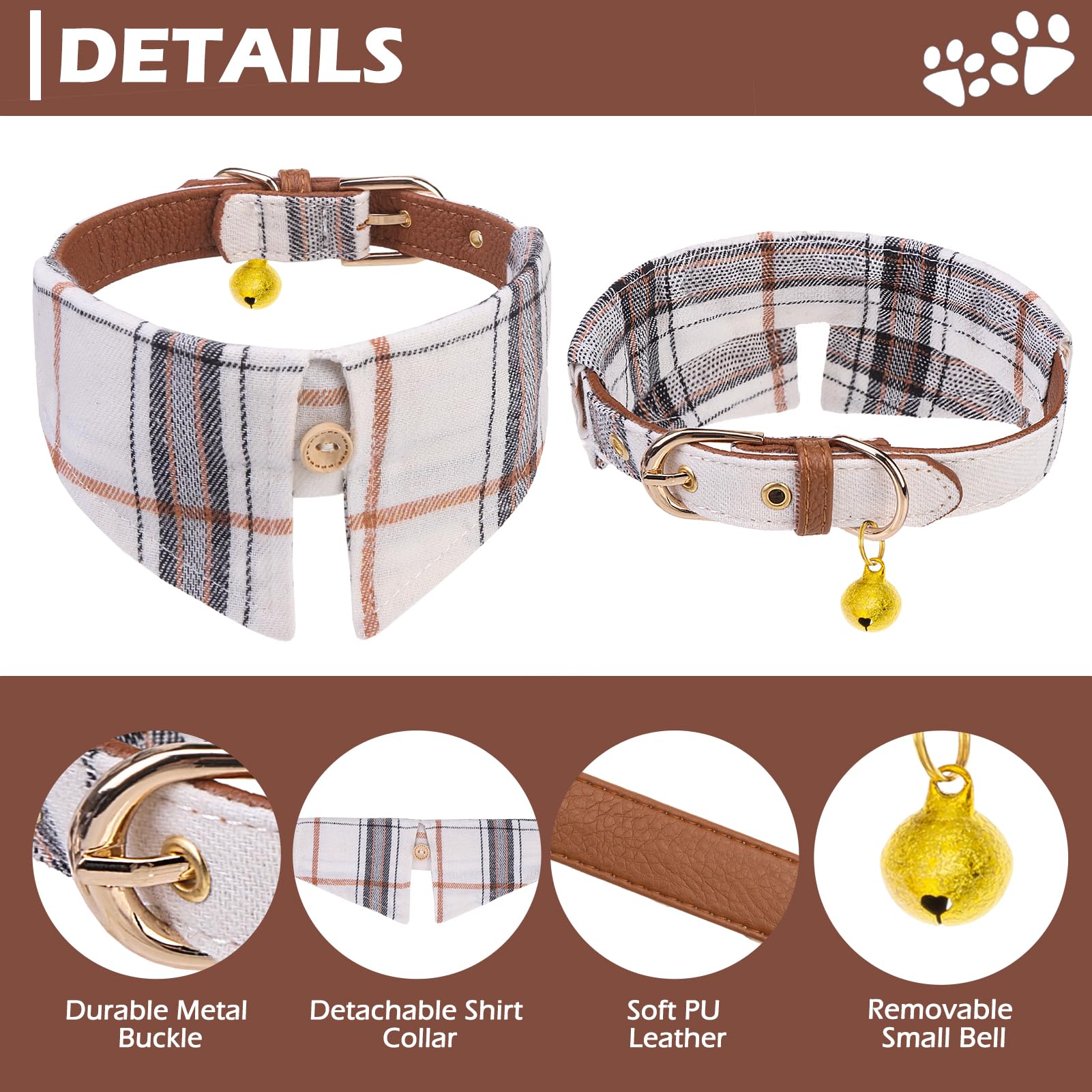 Collar EXPAWLORER con bandana para perro pequeño, estilo y seguridad en cada salida.