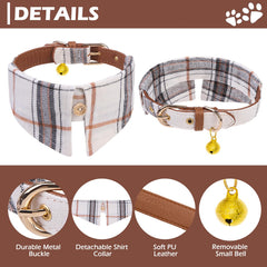 Collar EXPAWLORER con bandana para perro pequeño, estilo y seguridad en cada salida.