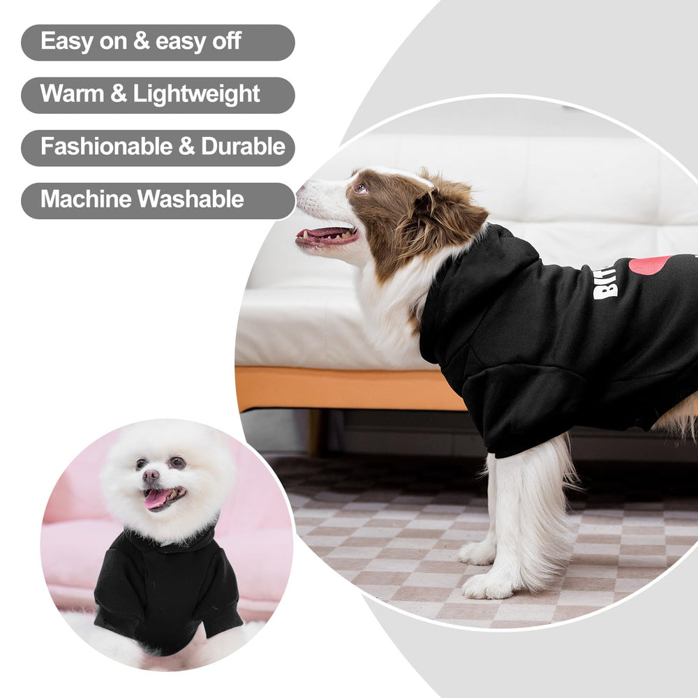 EXPAWLORER sudadera para perro con orificio para correa para salidas simples
