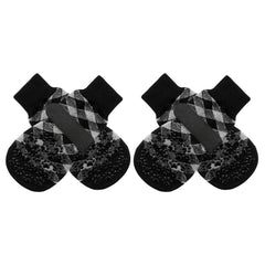 EXPAWLORER botas antideslizantes para patas, vista frontal, mejor agarre en pisos.