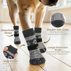 EXPAWLORER botas para perro con suela de puntos antideslizantes