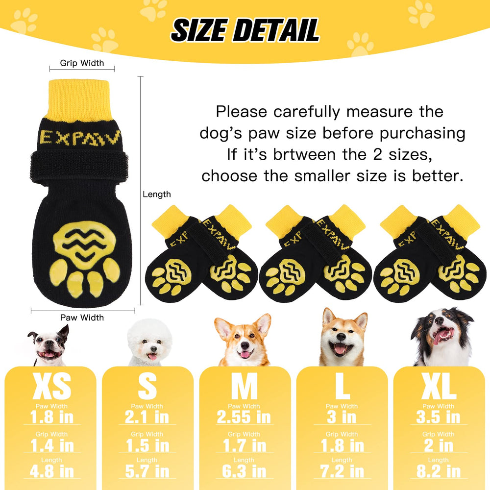 EXPAWLORER calcetines para perros con mayor tracción en suelos lisos