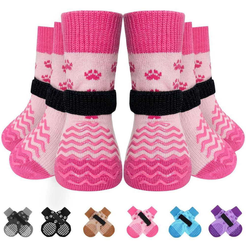 EXPAWLORER calcetines antideslizantes para patas; mejor agarre en suelos lisos.
