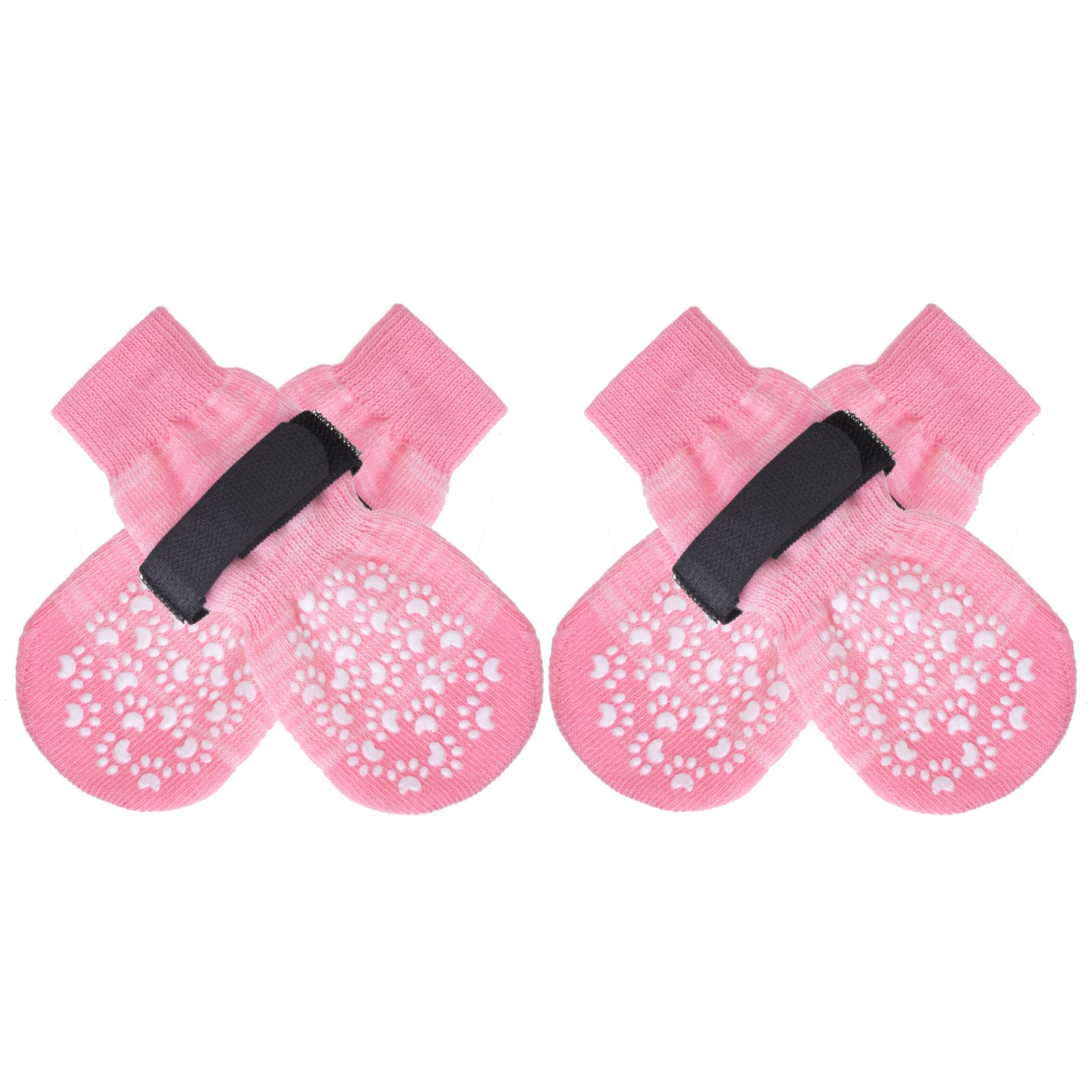Expawlorer calcetines antideslizantes para perro con agarres en cada lado.