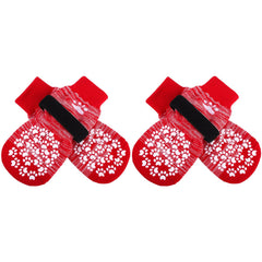 EXPAWLORER calcetines antideslizantes para perro rojos ofrecen mayor tracción.