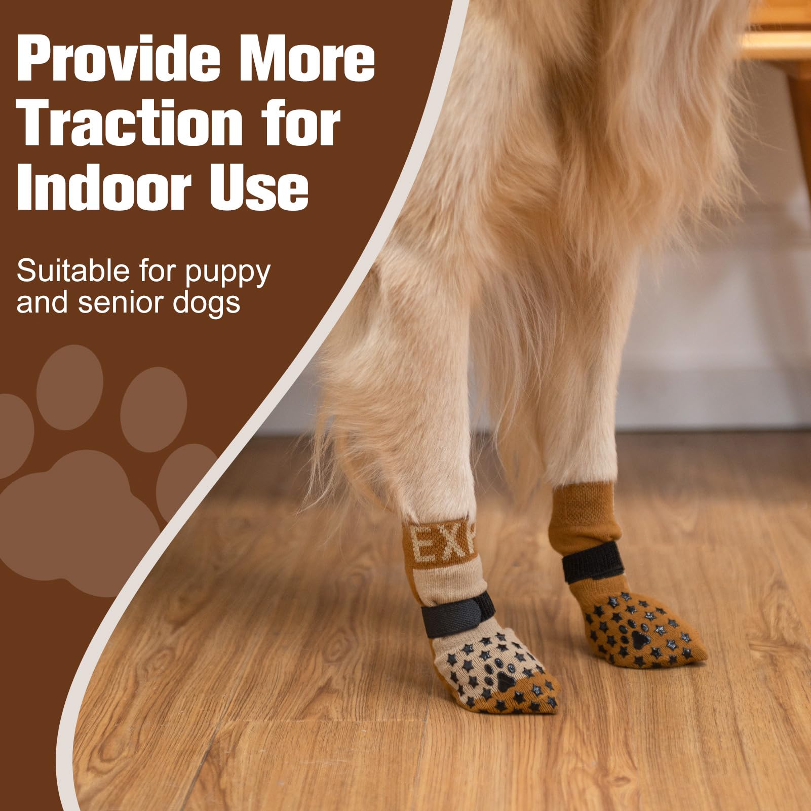 EXPAWLORER calcetines anti-caida, evitan deslizamientos y caidas accidentales.