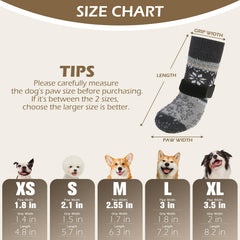 EXPAWLORER calcetines para perro con ajuste seguro para evitar caídas