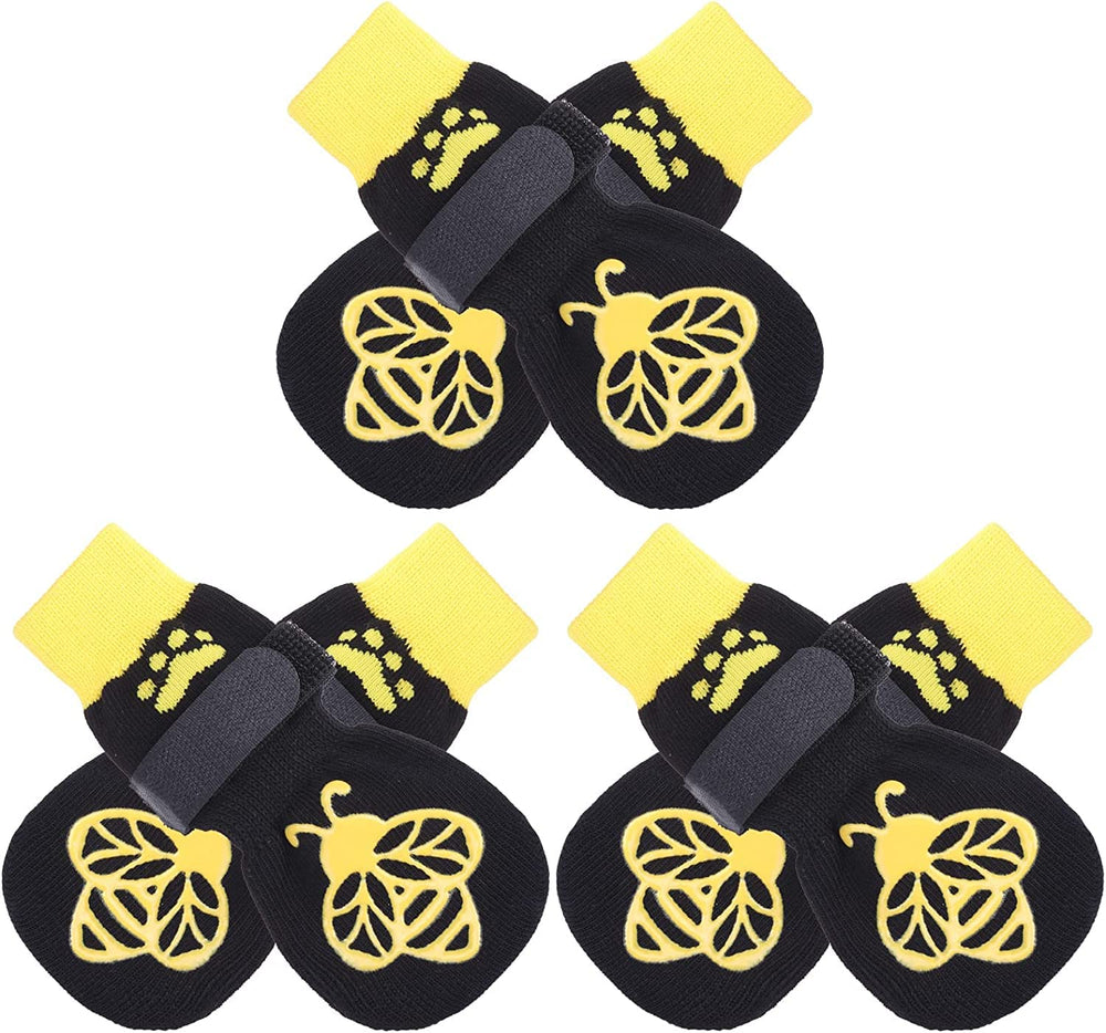 EXPAWLORER calcetines anti deslizantes para perros, mejoran agarre en interiores.