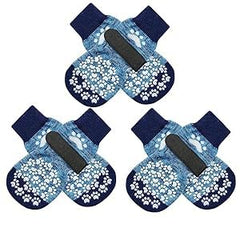EXPAWLORER calcetines para perro, frente, ofrece agarre estable en interiores.