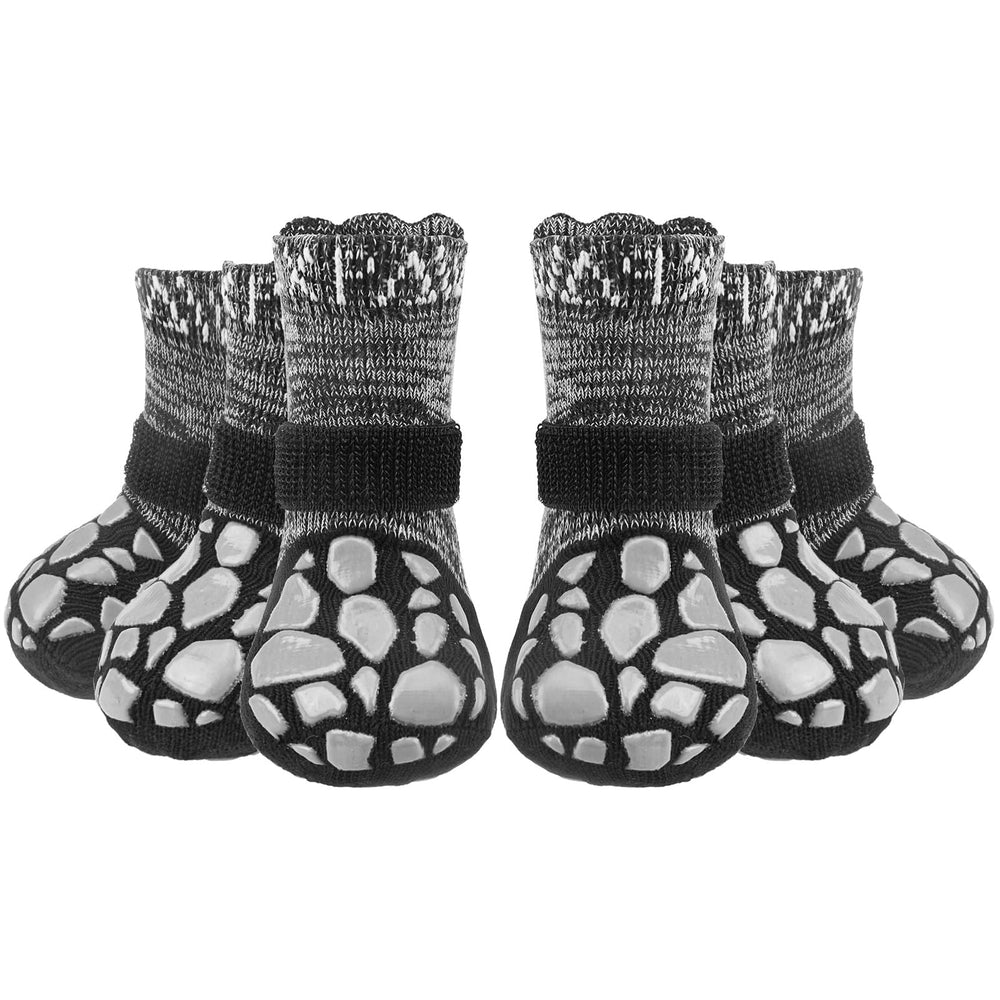 EXPAWLORER calcetines antideslizantes para perros, mejor agarre en suelos interiores.