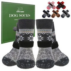 EXPAWLORER calcetines para perro con antideslizante en las patas
