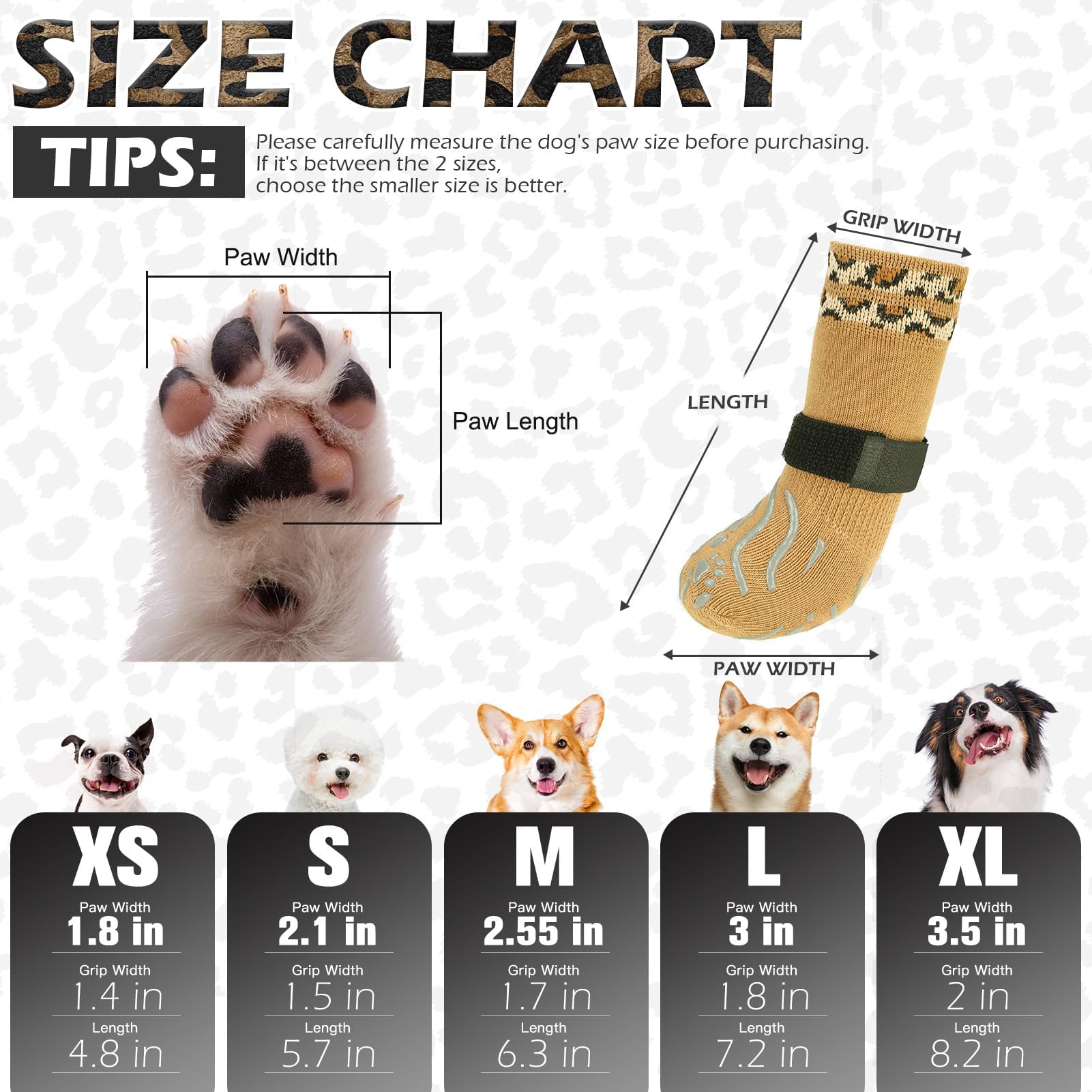 EXPAWLORER calcetines para perro antideslizantes en suelos de madera