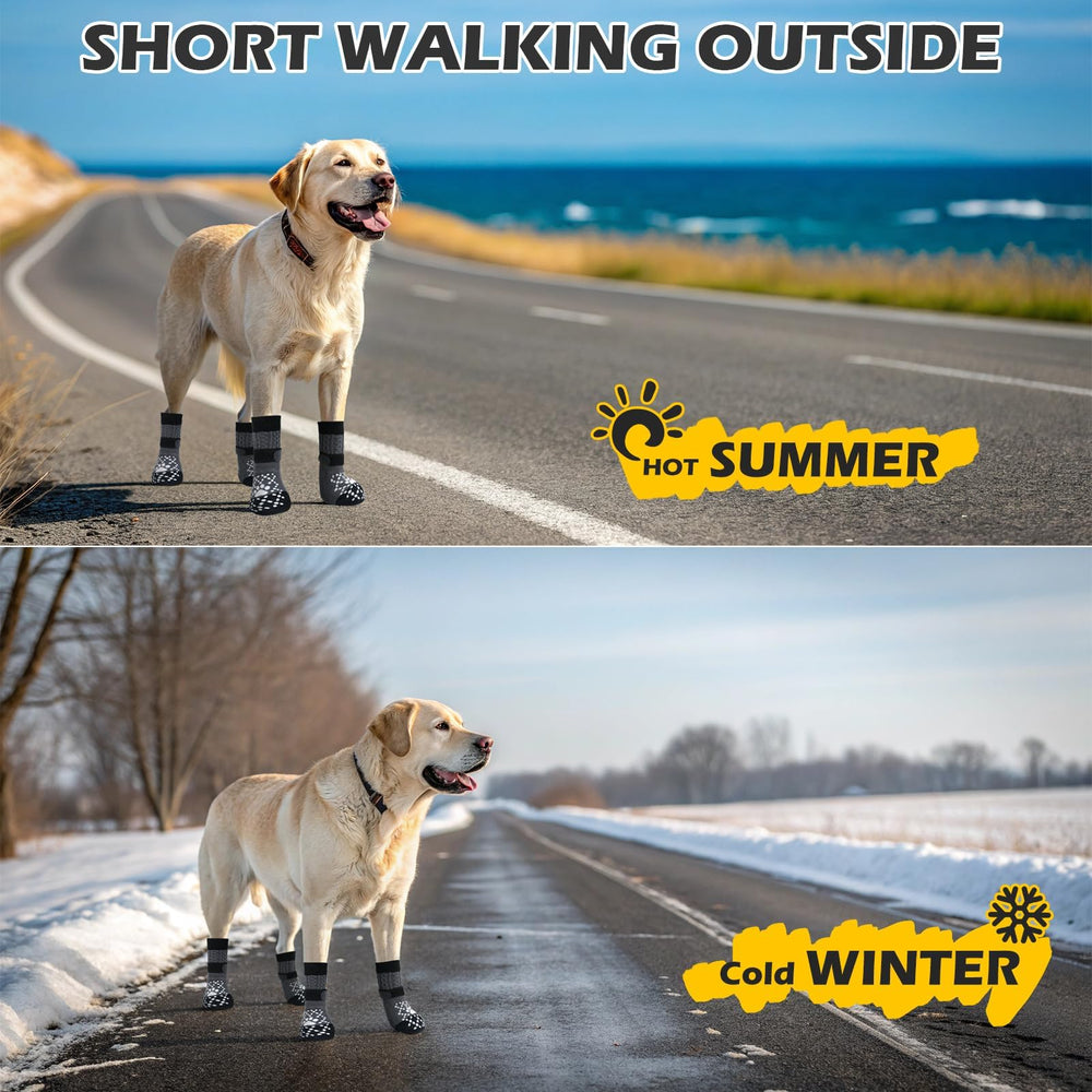 EXPAWLORER calcetines para perros, confort en casa para evitar resbalones y caídas.