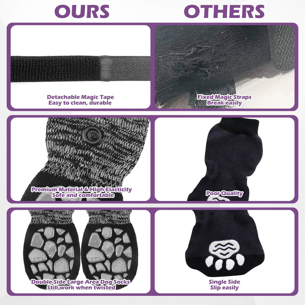EXPAWLORER calcetines con correas ajustables quedan seguros durante el juego.