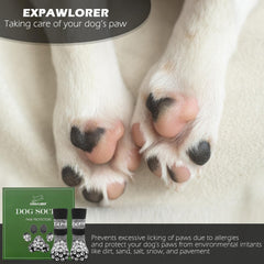 EXPAWLORER calcetines con agarres dobles, ofrecen tracción en superficies lisas