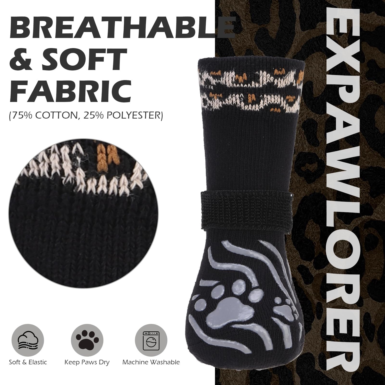 EXPAWLORER calcetines durables y cómodos para uso diario.