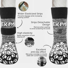 EXPAWLORER calcetines para perros evitan lamidos de patas y molestias