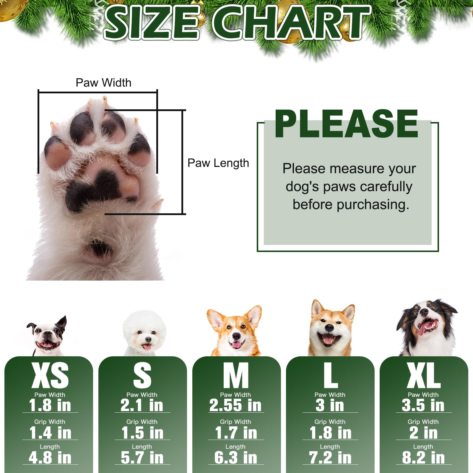 EXPAWLORER calcetines para perro cálidos en suelos fríos