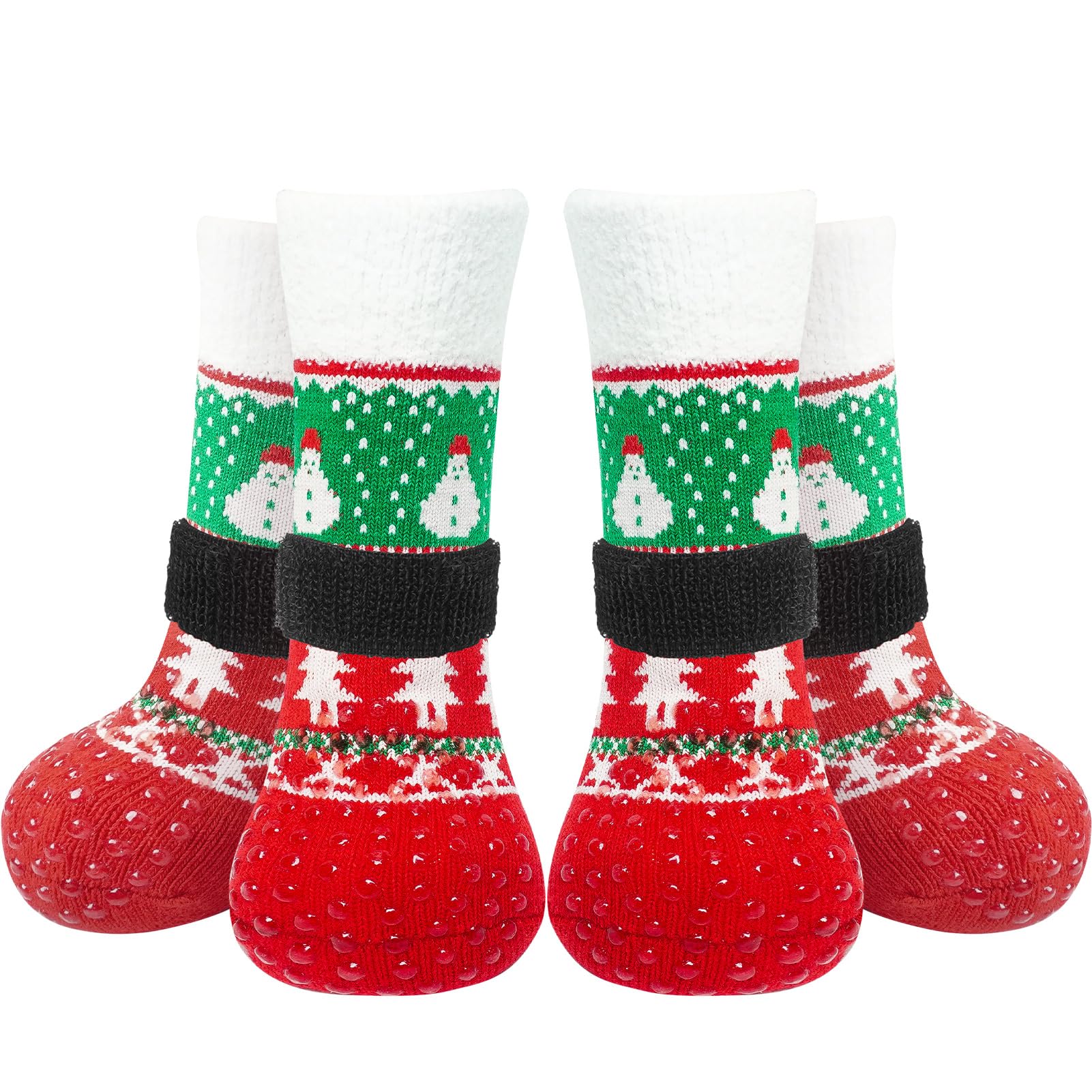 EXPAWLORER calcetines para perros navideños antideslizantes brindan mayor agarre