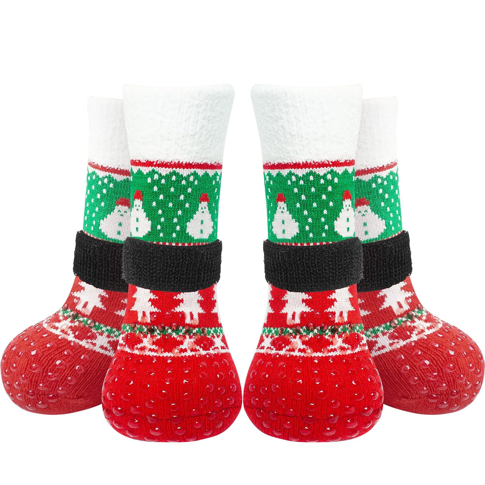 EXPAWLORER calcetines para perros navideños antideslizantes brindan mayor agarre