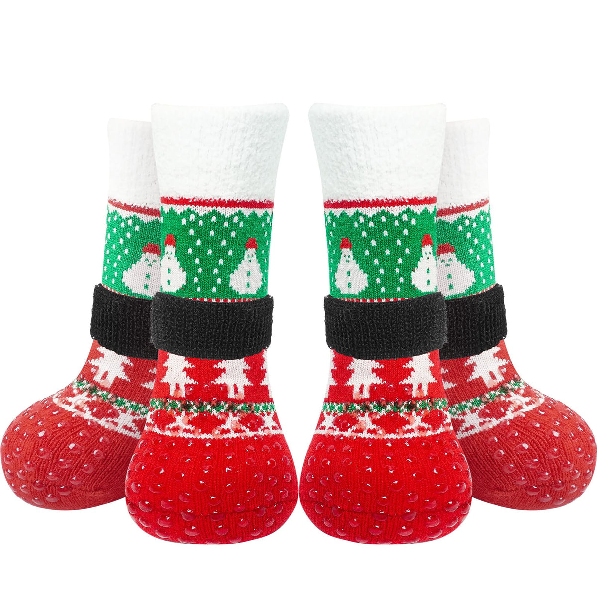 EXPAWLORER calcetines para perros navideños antideslizantes brindan mayor agarre