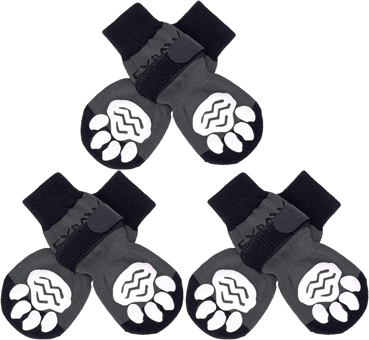 Calcetines EXPAWLORER para perro muestran tracción mejorada en cada pisada.