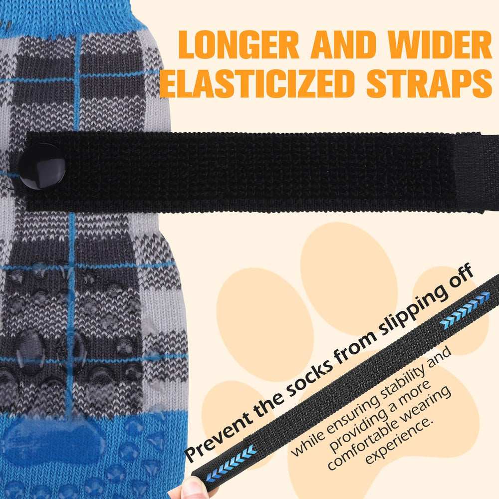 EXPAWLORER calcetines para proteger patas de lamidas y arañazos en casa.