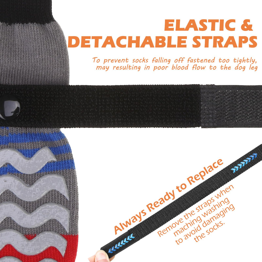 EXPAWLORER calcetines para perro uso interior y exterior