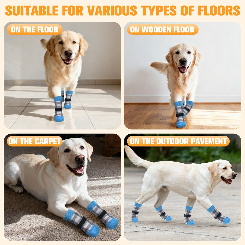 EXPAWLORER calcetines para interiores, ideales para suelos lisos y frío.