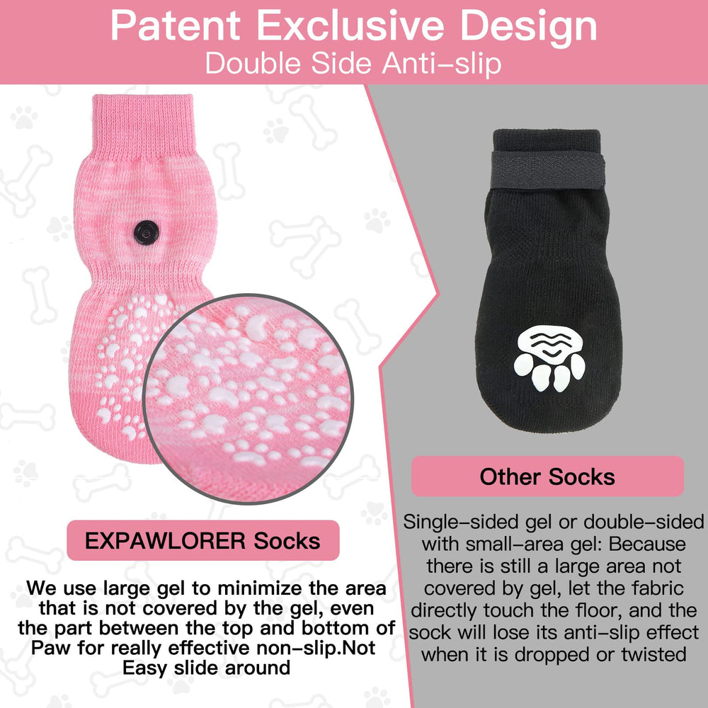 EXPAWLORER calcetines para perros evitan lamer durante paseos