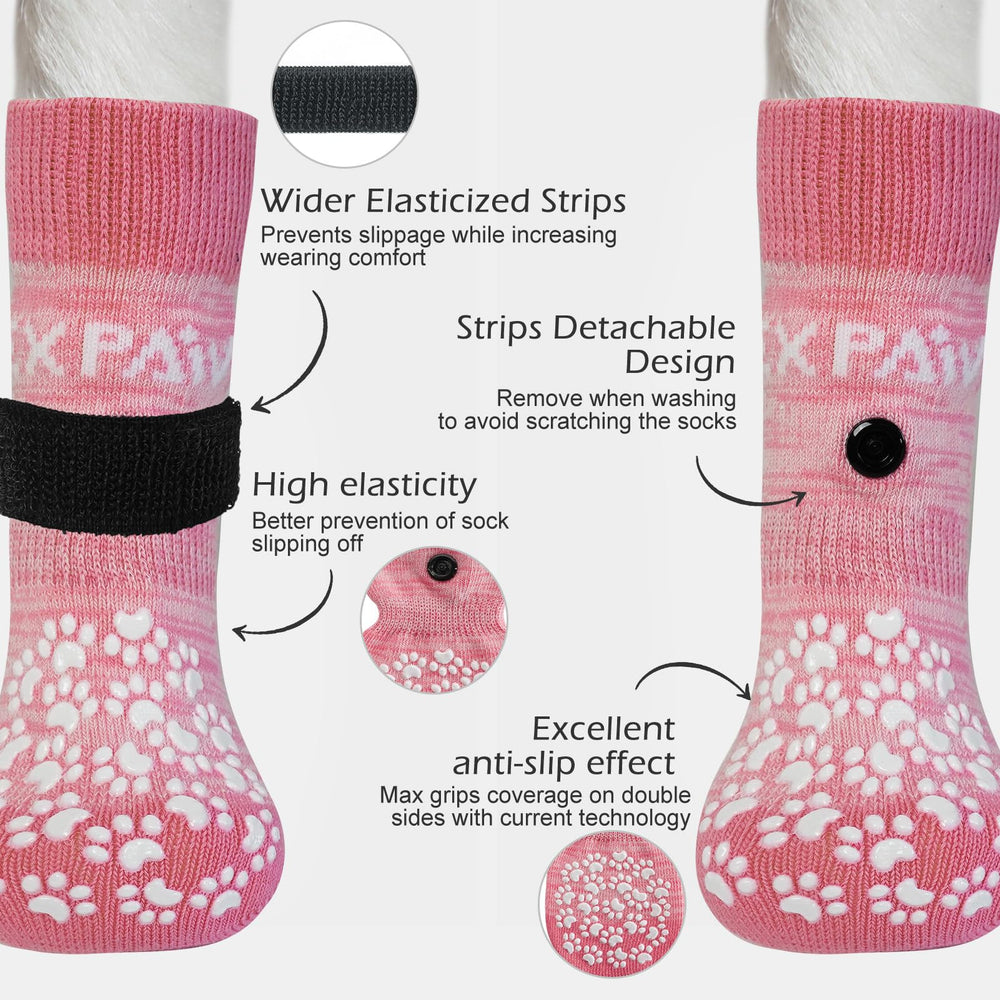 Calcetines EXPAWLORER para perros que protegen contra lamidos en las patas.