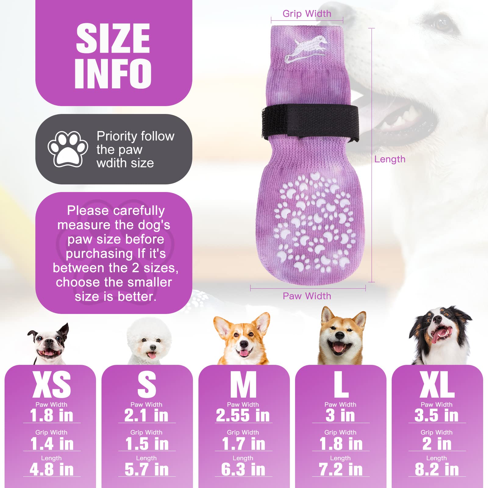 EXPAWLORER calcetines para prevenir lamido de patas en casa y al aire libre.