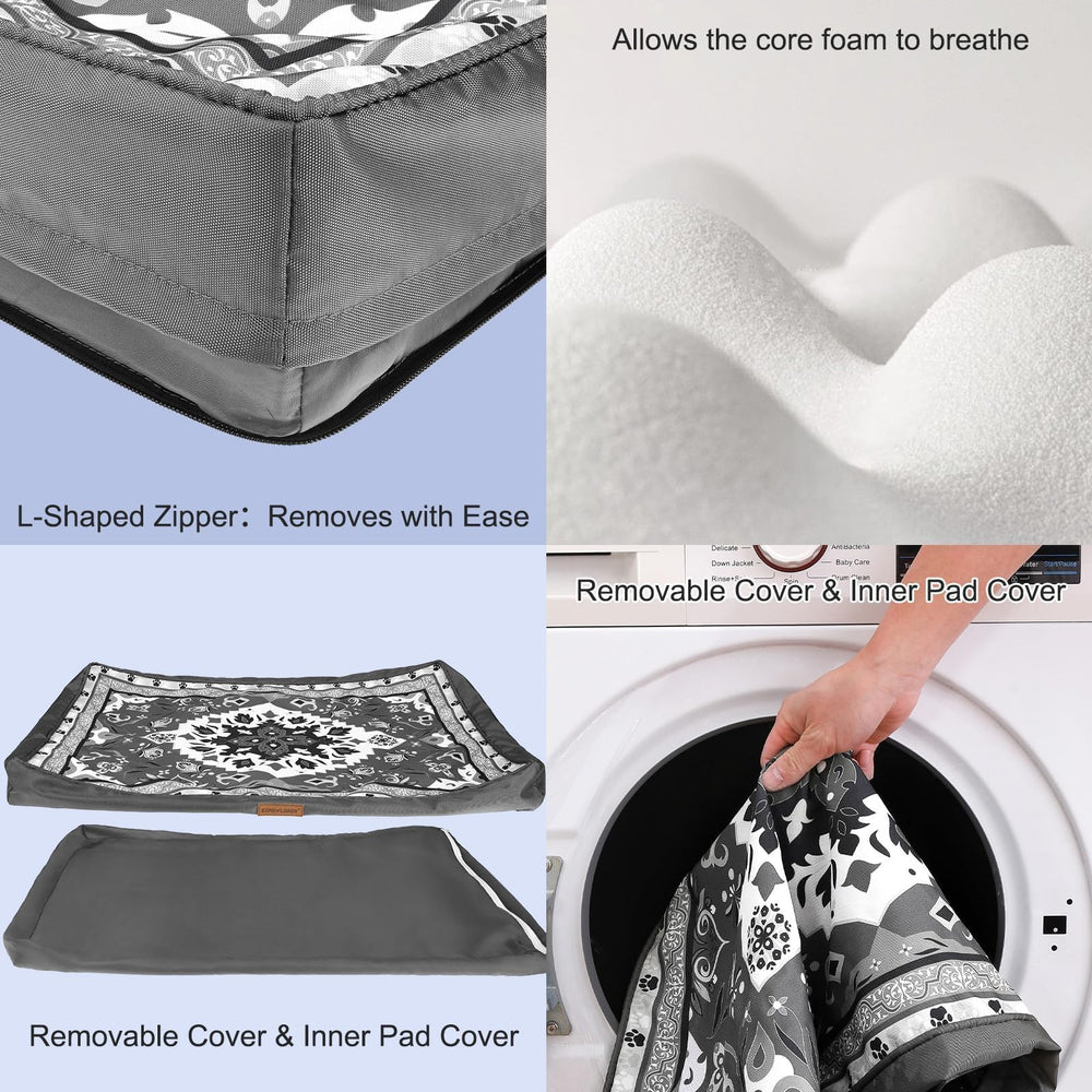 EXPAWLORER asideros para transportar la cama con facilidad.