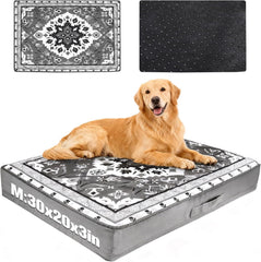 EXPAWLORER cama para perros con funda desmontable para limpieza rápida.