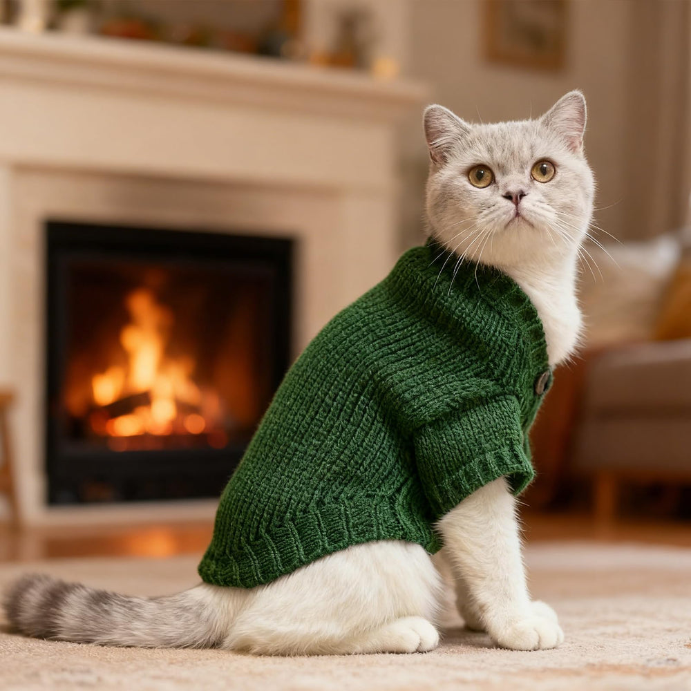 EXPAWLORER suéter de punto para gatos, uso diario interior/exterior, ideal para fotos