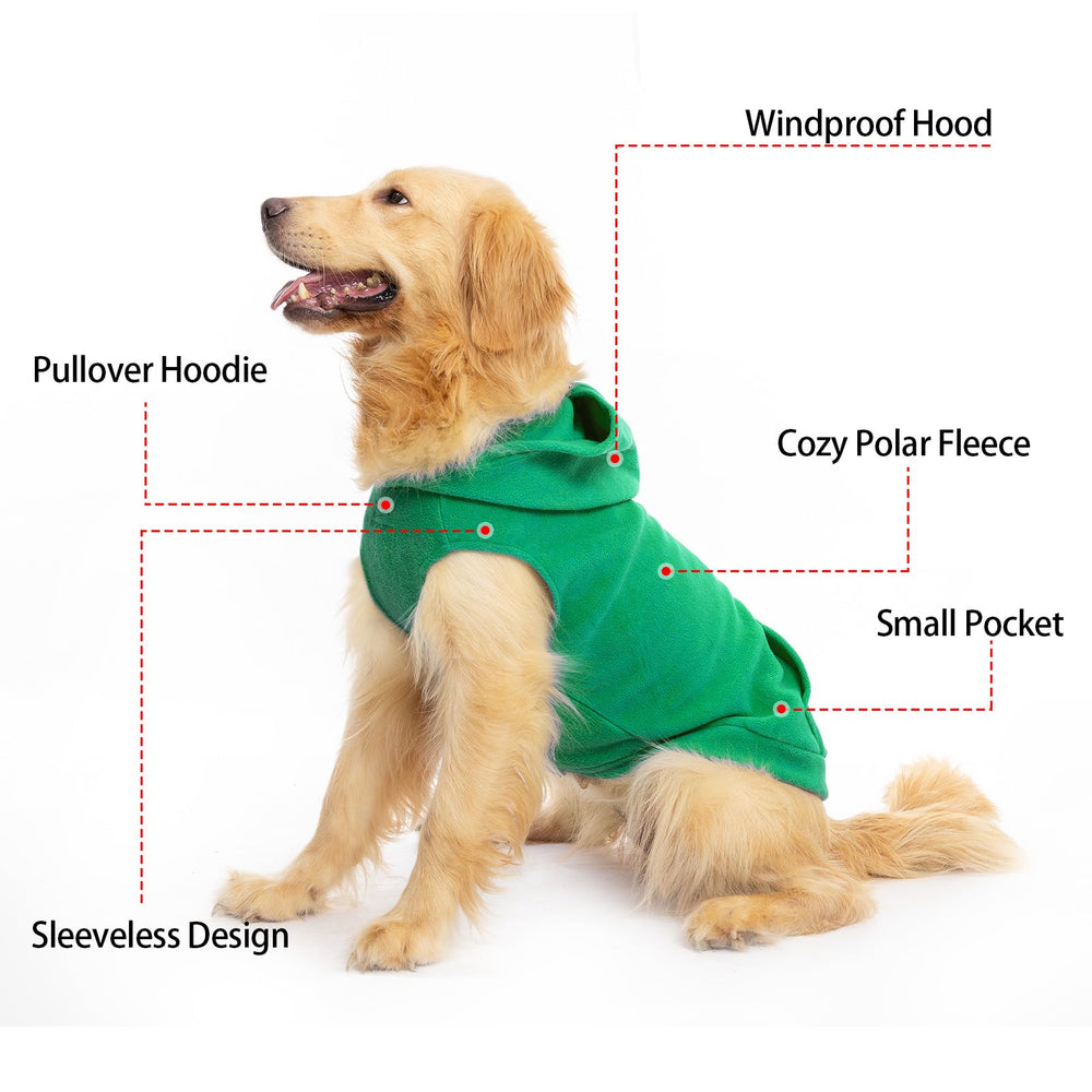 EXPAWLORER chaleco-con-capucha-perro, abriga sin restringir movimientos.