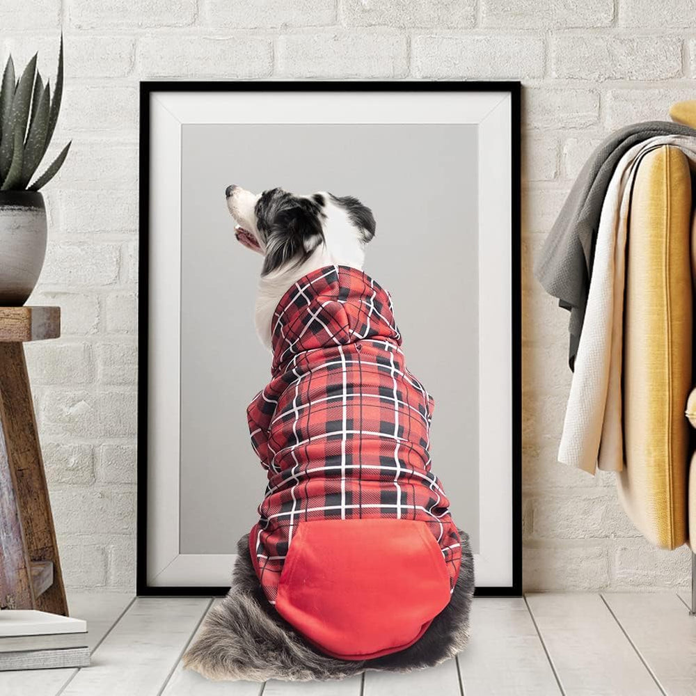 EXPAWLORER chaqueta para perro cuadros para paseos al aire libre en días frescos.