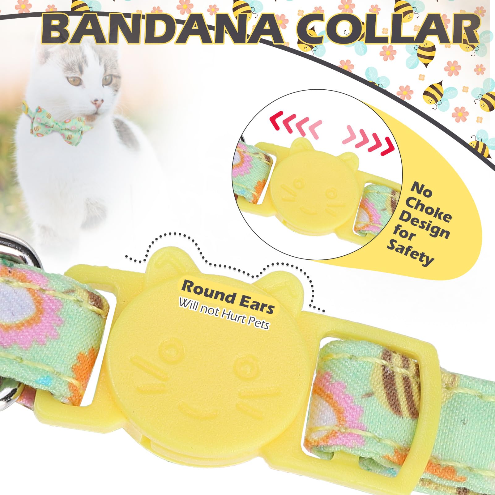 EXPAWLORER collar gato dos-unidades para variedad entre mascotas