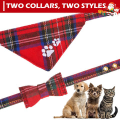 EXPAWLORER collar navidad bandana añade estilo suave para perros y gatos
