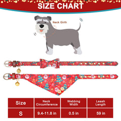EXPAWLORER collar Navidad con lazo, perfecto para fotos festivas y fiestas navideñas.