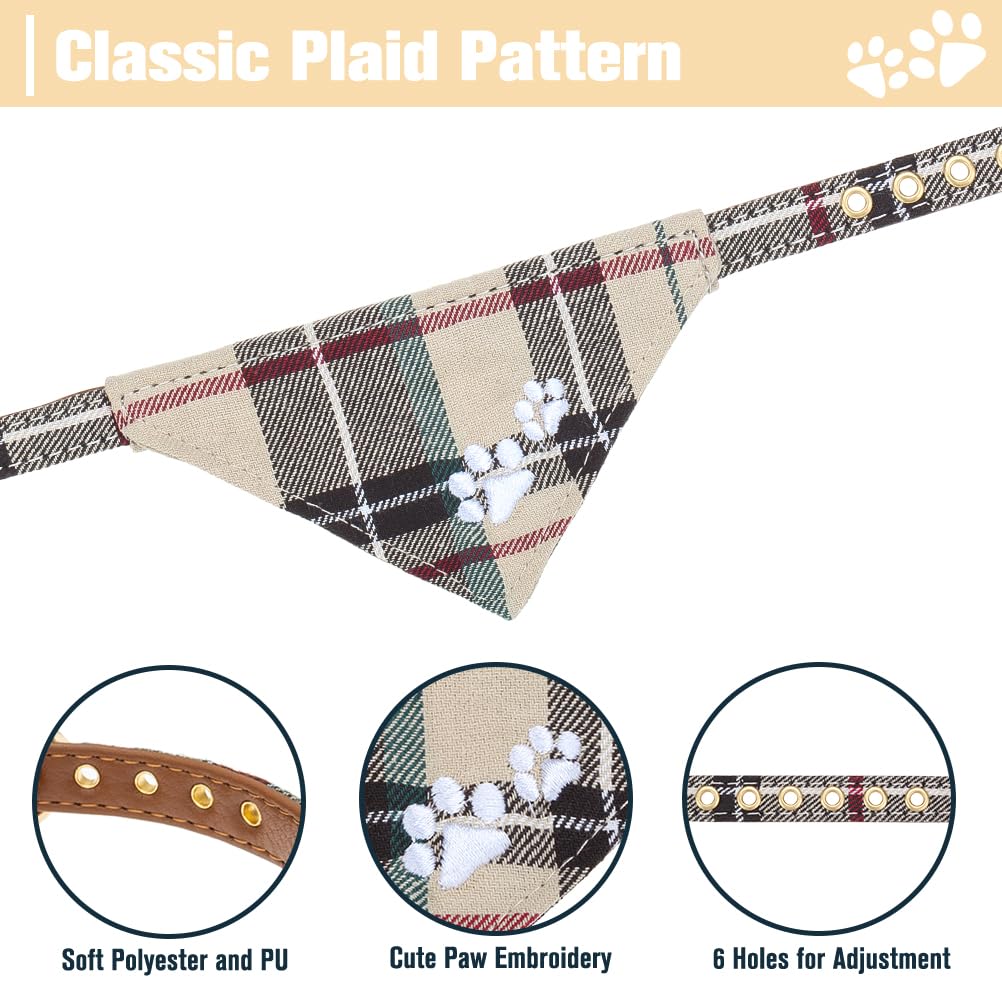 EXPAWLORER collar-panuelo-cuadros, estilo clásico para salidas diarias.