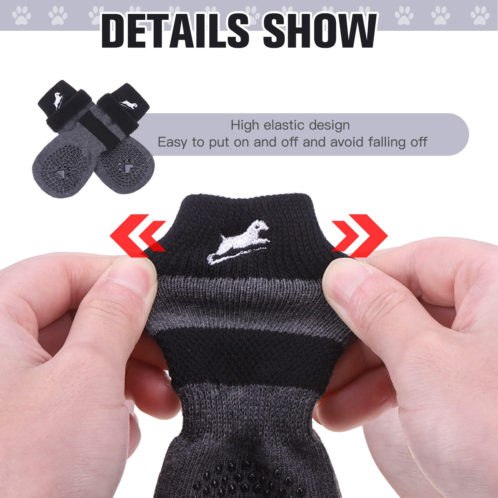 EXPAWLORER correas ajustables para protección de patas y ajuste seguro.