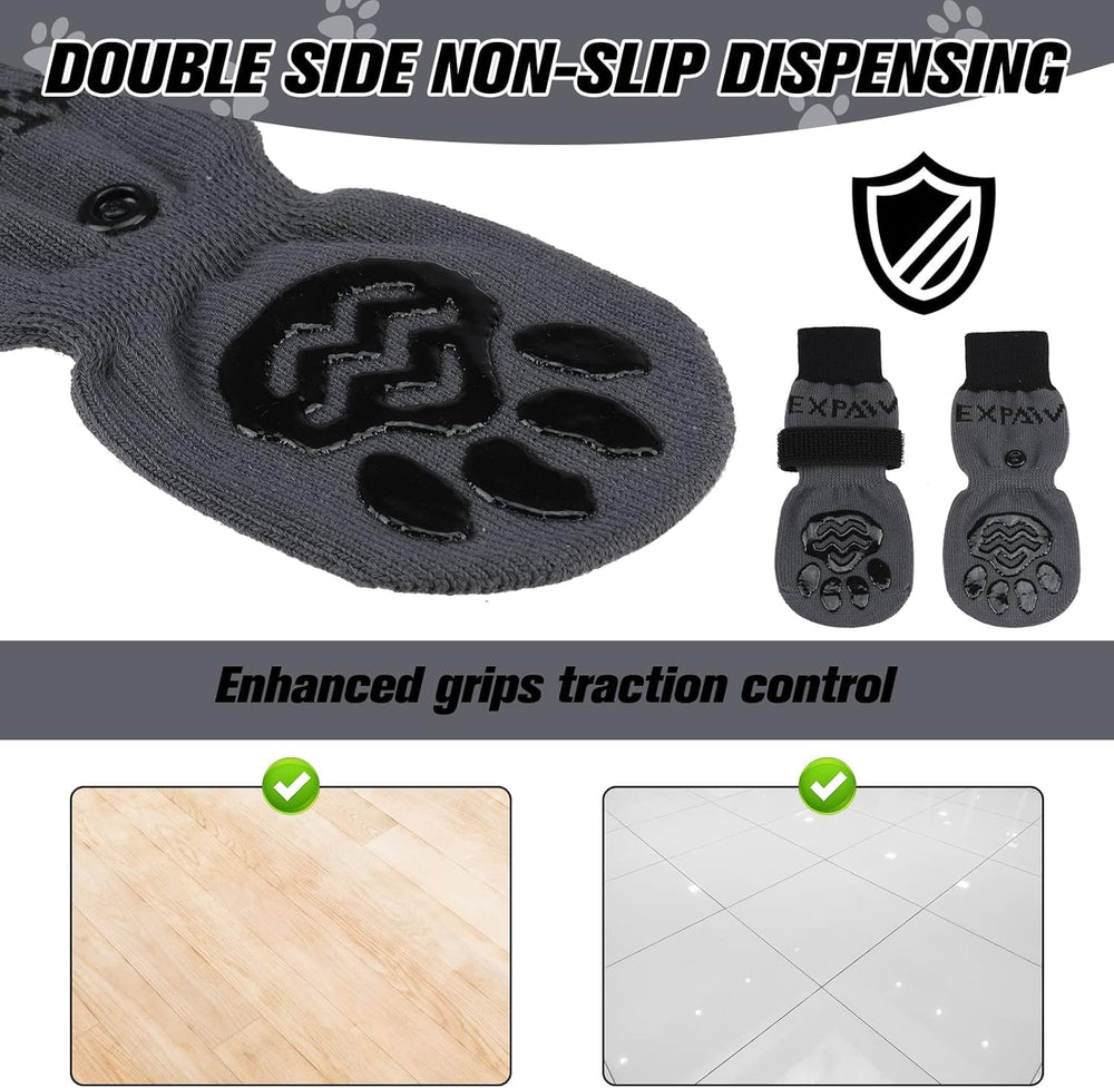 EXPAWLORER diseño anti-caída con tiras ajustables para un ajuste seguro.