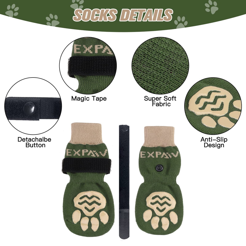 EXPAWLORER Diseño de velcro ajustable facilita un ajuste cómodo.