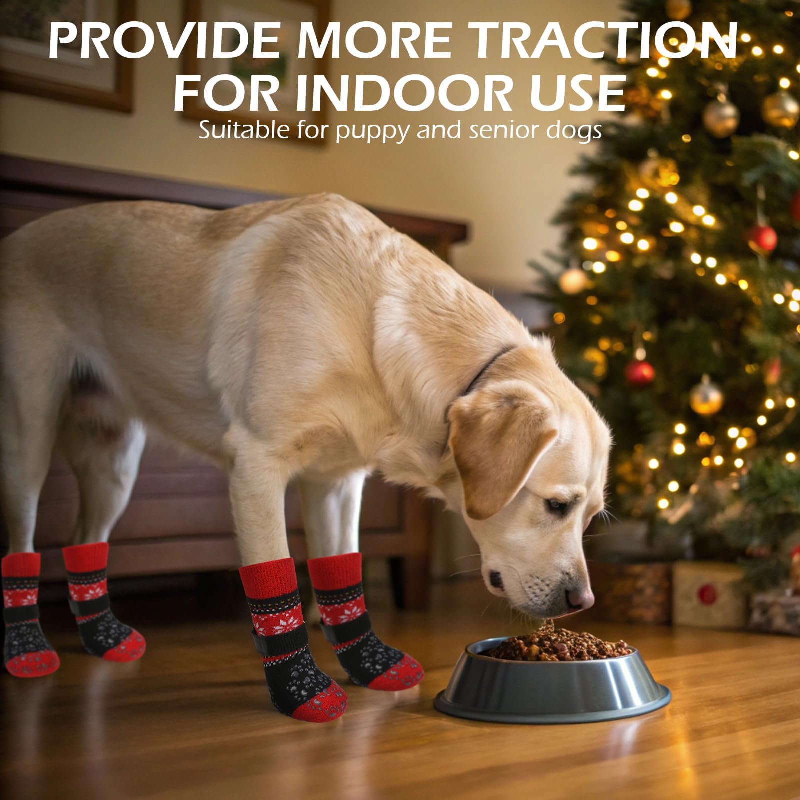 EXPAWLORER diseño estacional navidad para patitas de perros.