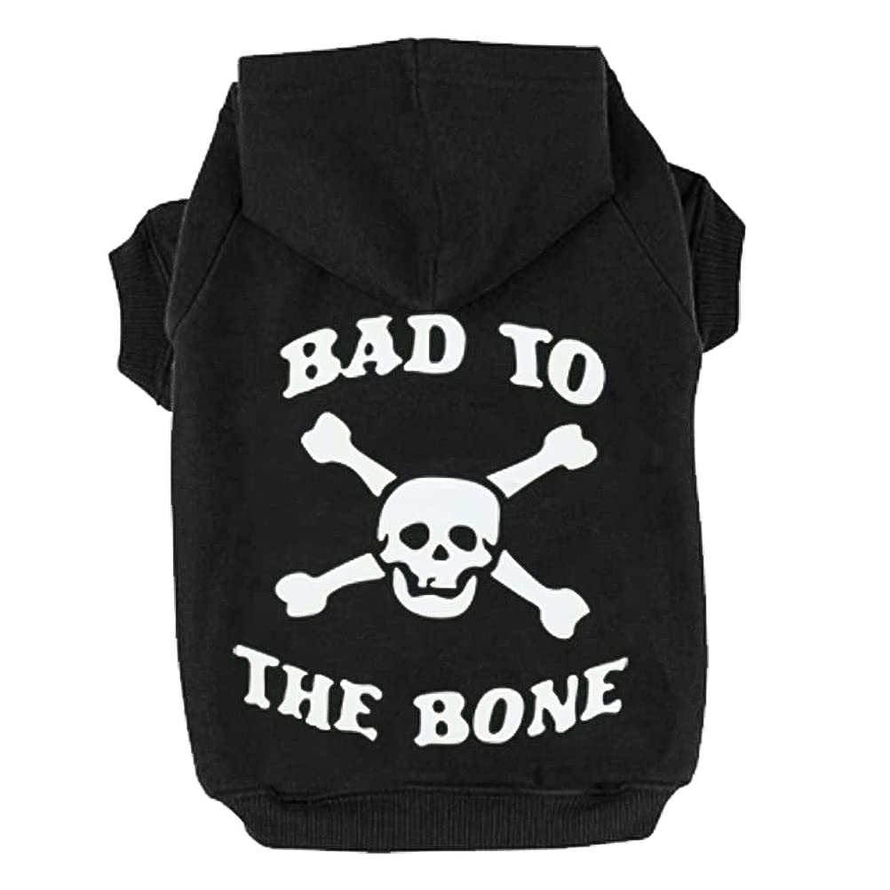 EXPAWLORER esqueleto frontal: sudadera cálida para perro con forro suave.