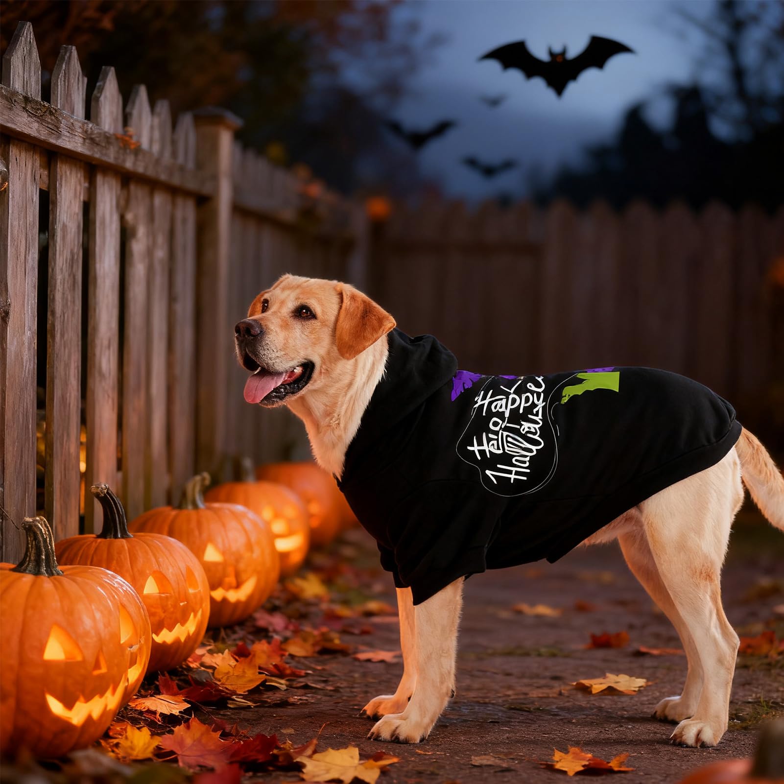 EXPAWLORER hoodie para perro, diseño Halloween para festividades